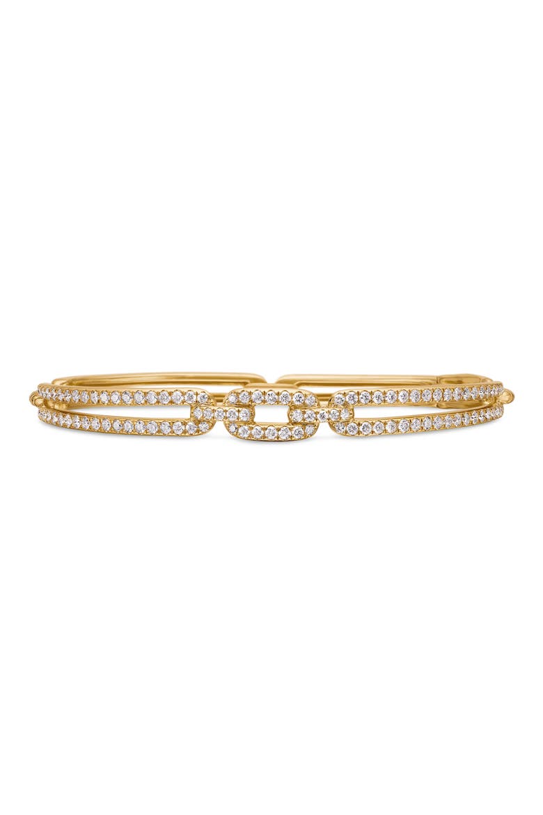Stax Diamond Link Bracelet, Main, color, YELLOW GOLD