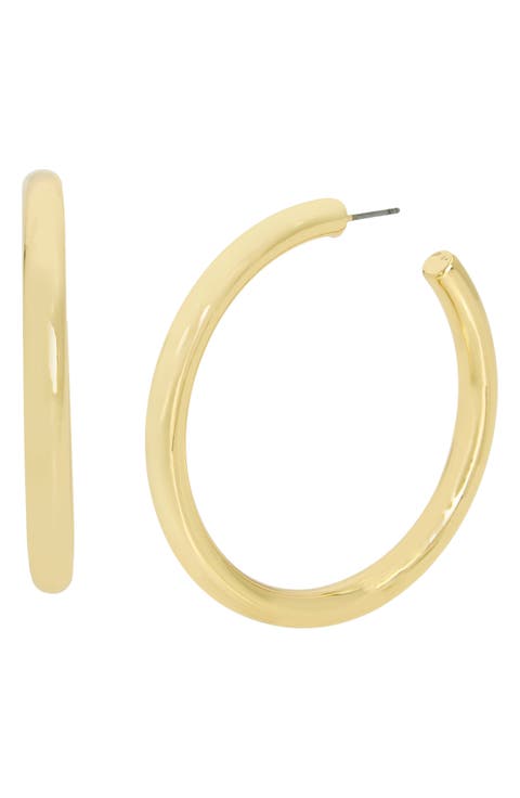 Thick Tube Hoop Earrings