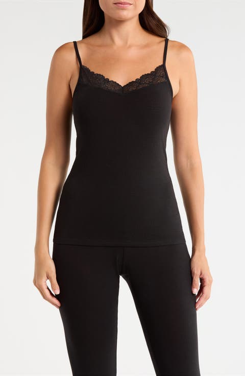 Luxe Lace Trim Layering Camisole