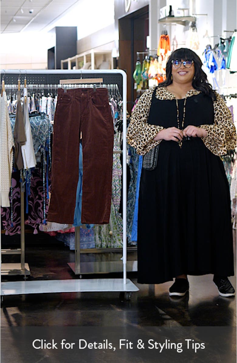 The Maven Mid Rise Ankle Wide Leg Corduroy Pants, sales video thumbnail