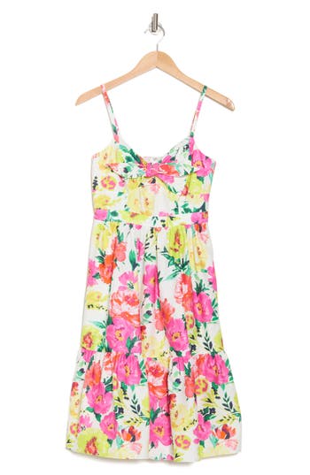 ELIZA J ELIZA J BOW FRONT COTTON SUNDRESS
