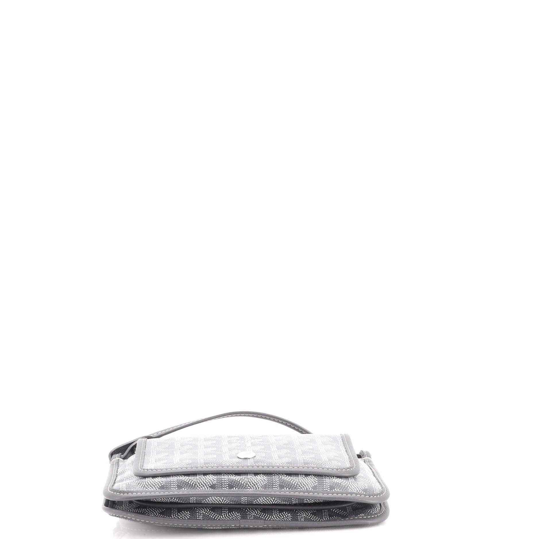 Plumet Clutch Wallet Coated Canvas, Alternate, color, Grey