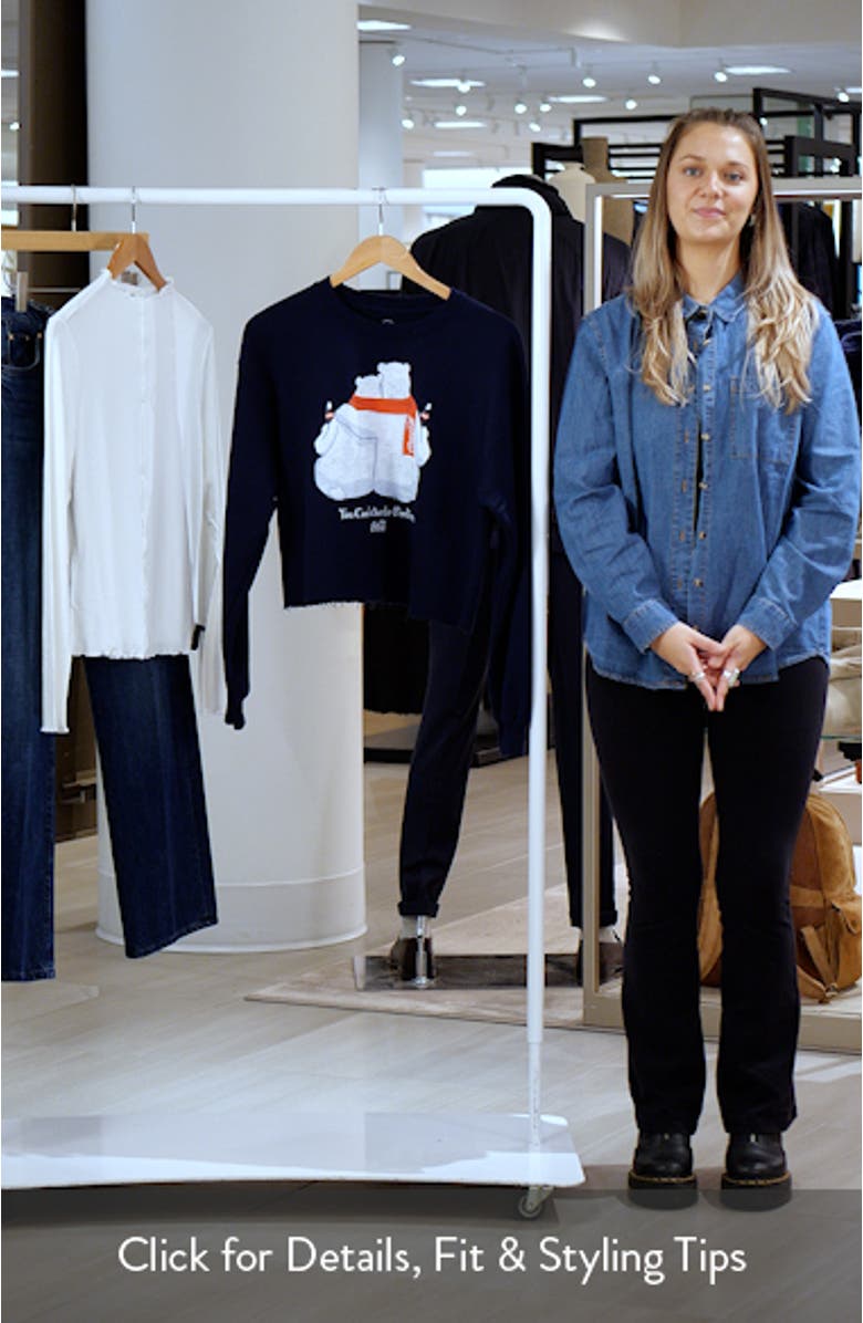 You Can't Beat the Feeling Crop Graphic Sweatshirt, sales video thumbnail