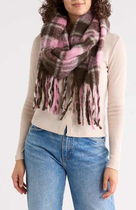 MODENA Plaid Oblong Scarf