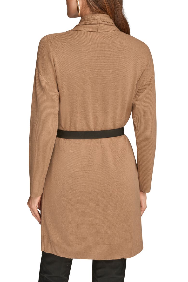 Belted Cardigan, Alternate, color, FAWN