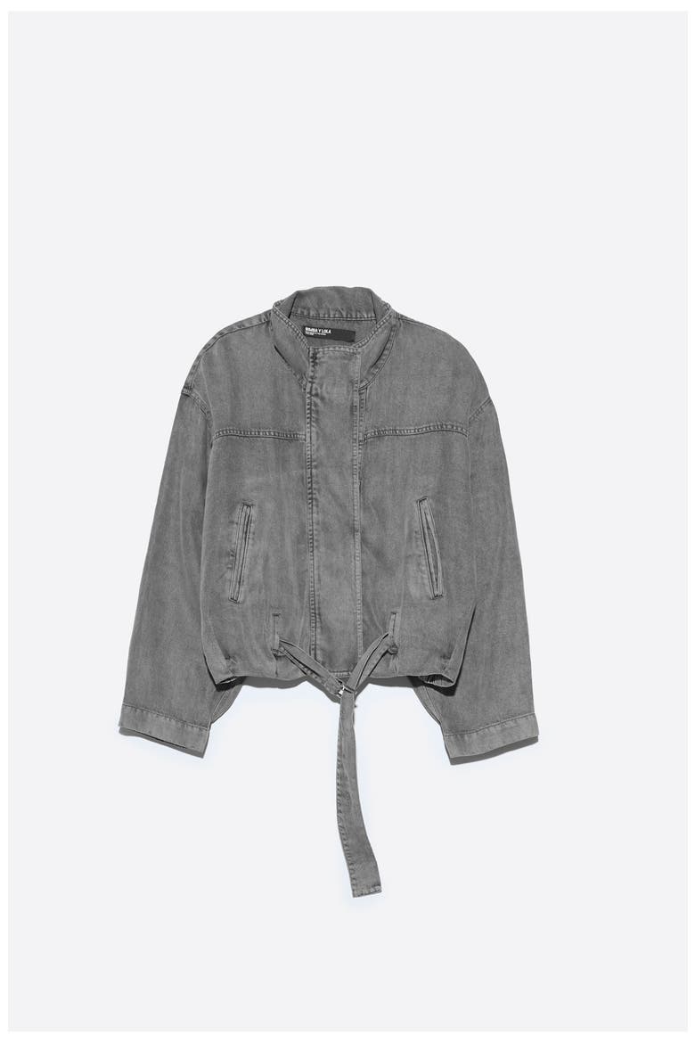 Fluid Denim Jacket, Alternate, color, WASHED GREY
