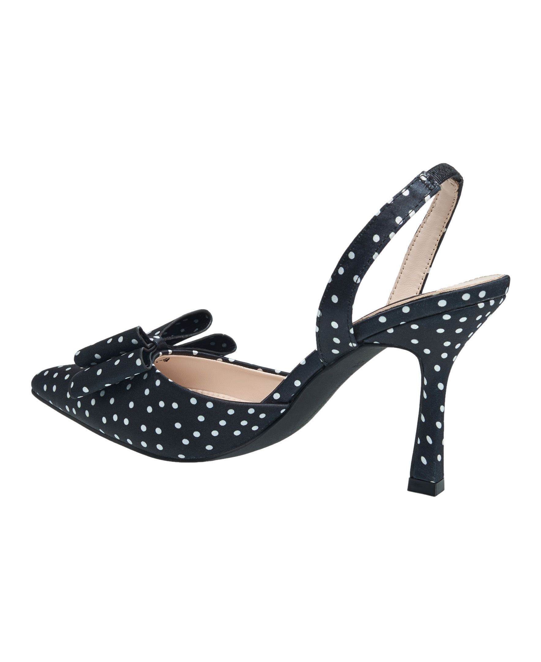 French Connection Betti Bow Slingback Heel, Alternate, color, Black