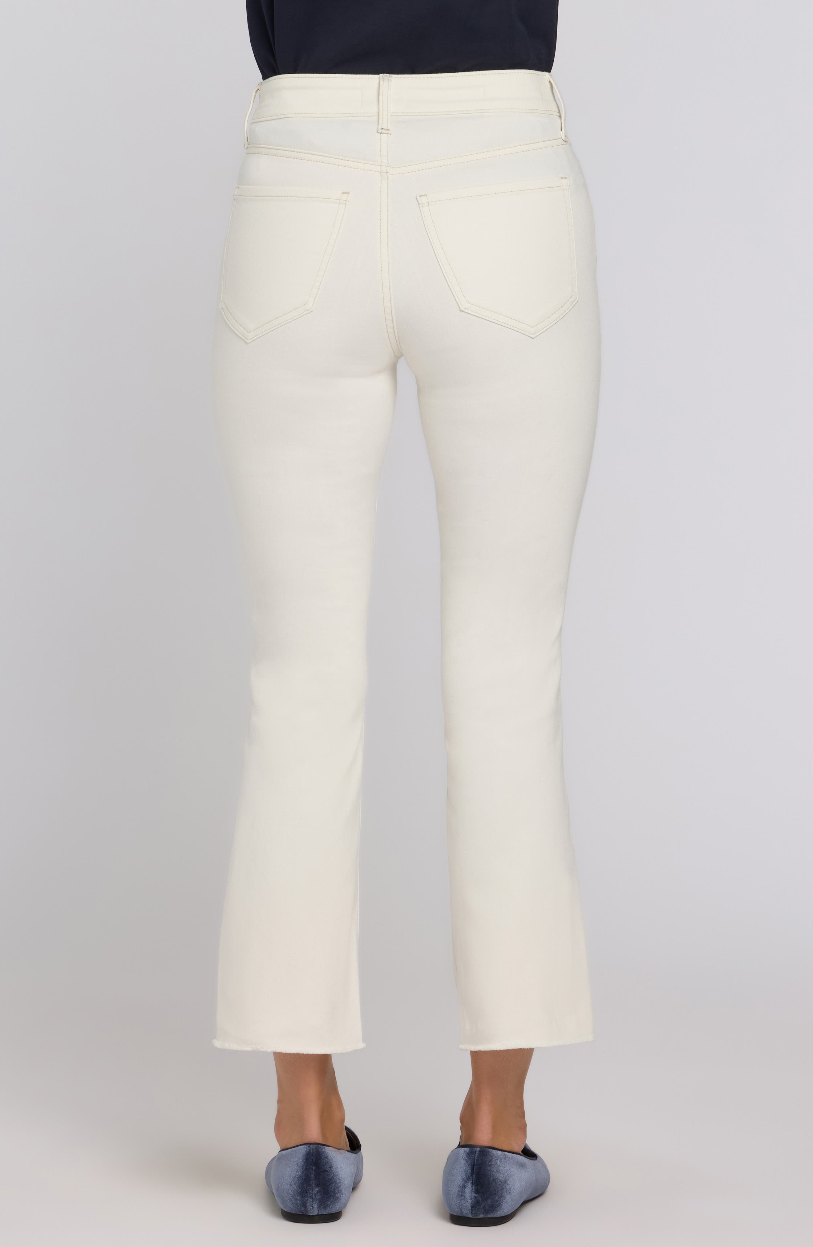 Cool Embrace Raw Hem Ankle Slim Bootcut Jeans - image 4