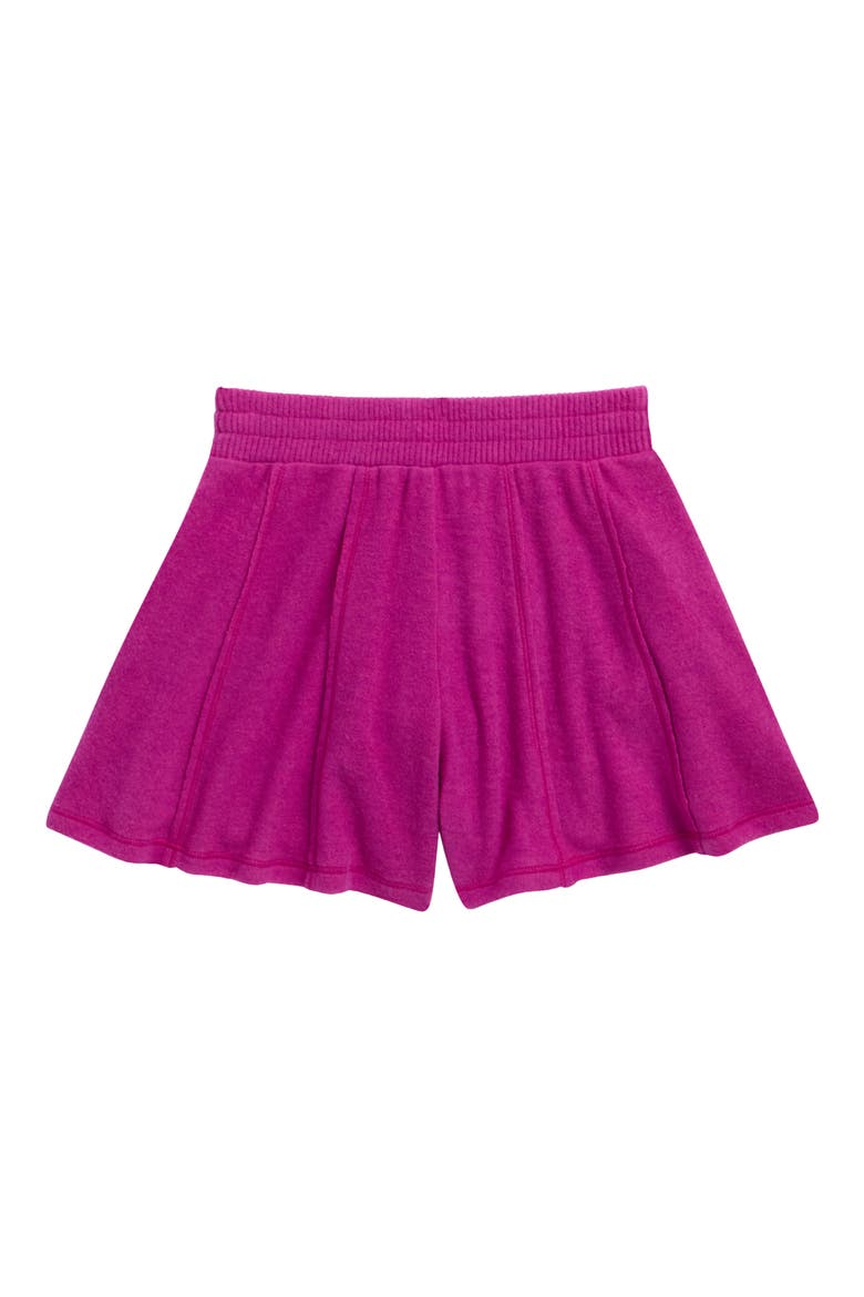 Kids' Hacci Pleated Pull-On Pants, Main, color, HEATHER DRAGON FRUIT