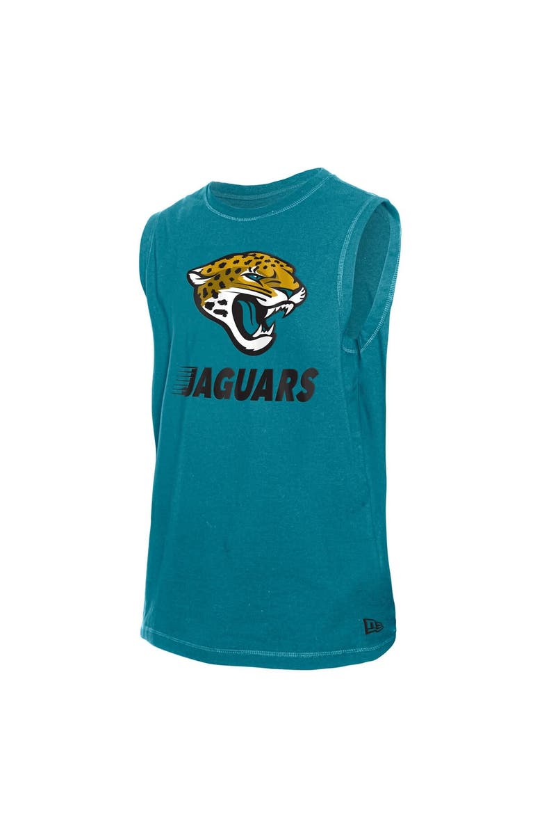 New Era Men's New Era  Teal Jacksonville Jaguars Leisure Collection Tank Top, Alternate, color, 