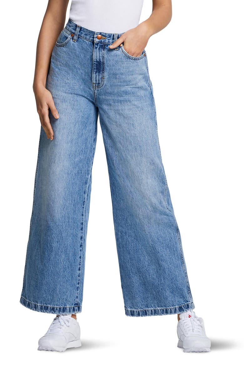 Wrangler High Waist Wide Leg Jeans, Main, color, 