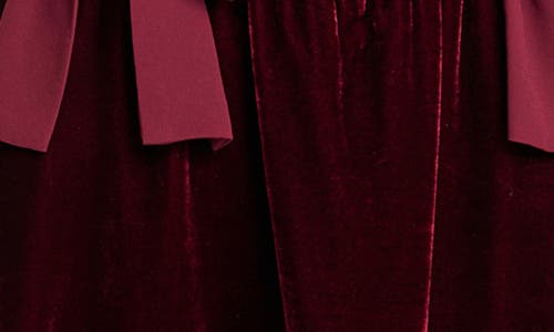 Wayf Ava Velvet Midi Dress In Purple