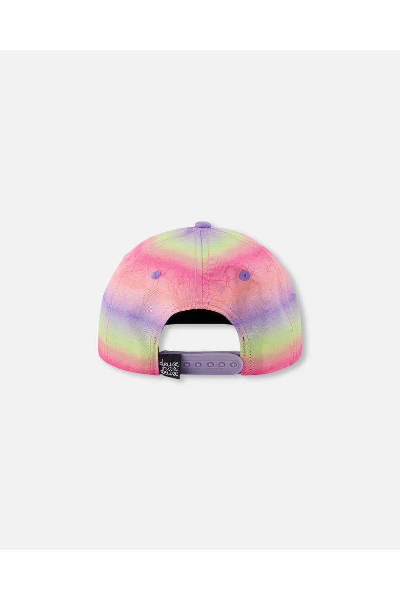 Girl Flat Brim Gradient Cap, Alternate, color, Multicolor