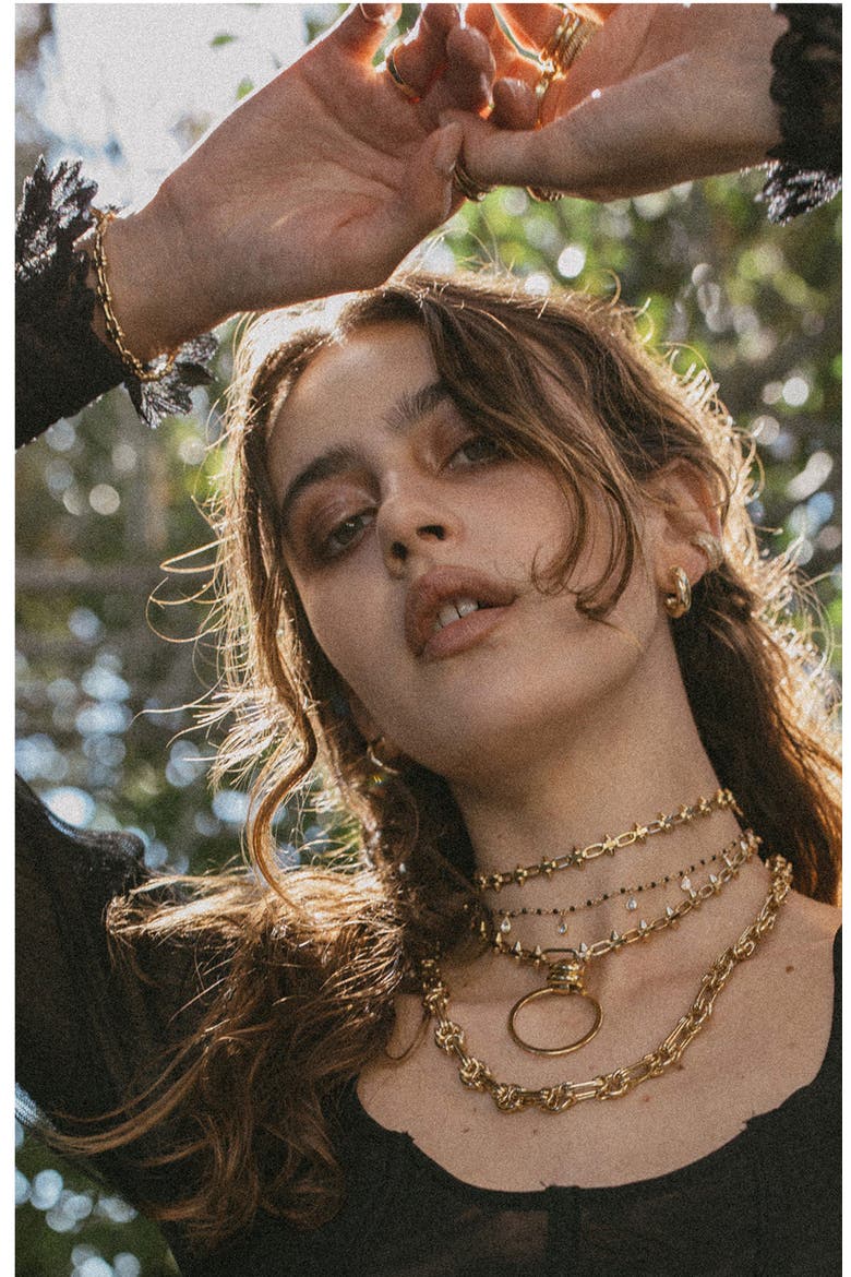Exodus Choker Necklace, Alternate, color, GOLD