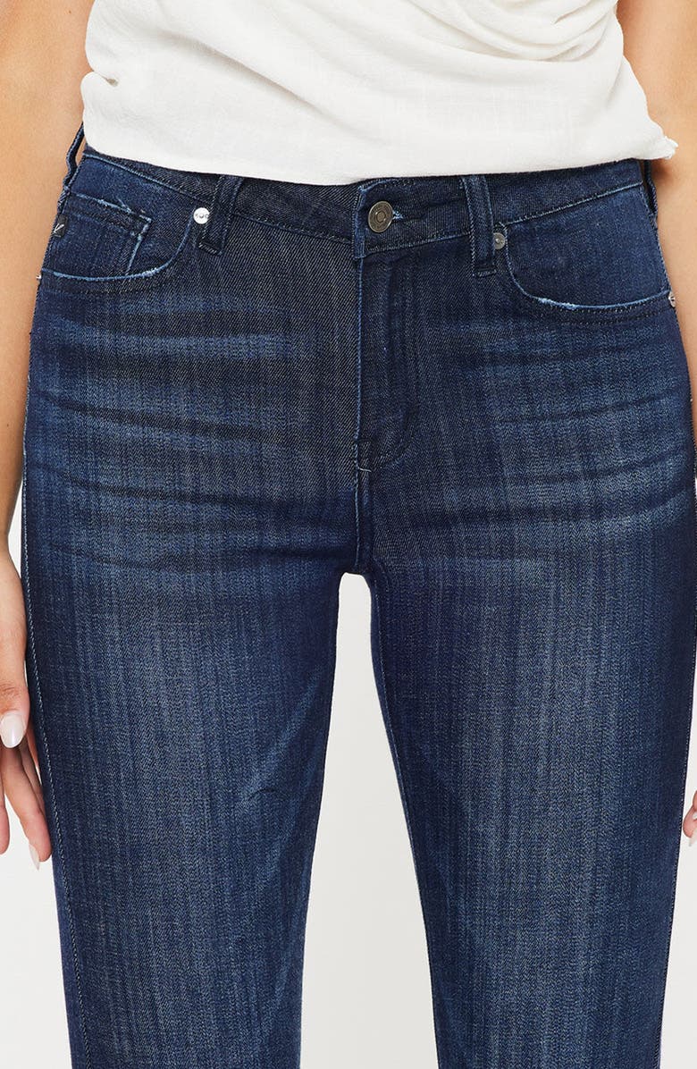 KanCan Celestine Mid Rise Flare Jeans, Alternate, color, Super Dark Wash