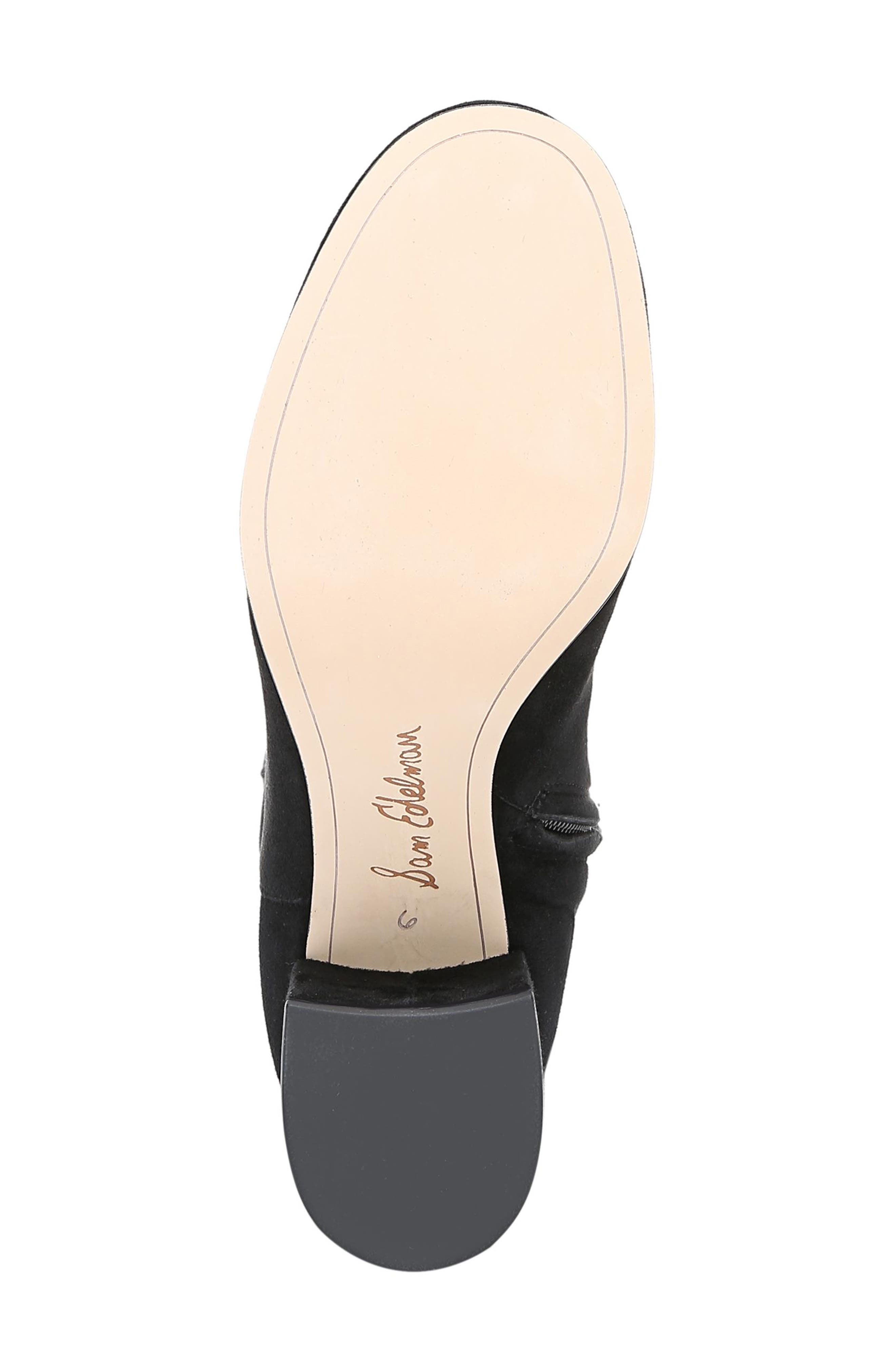 Valda Knee High Boot, Alternate, color, BLACK SUEDE