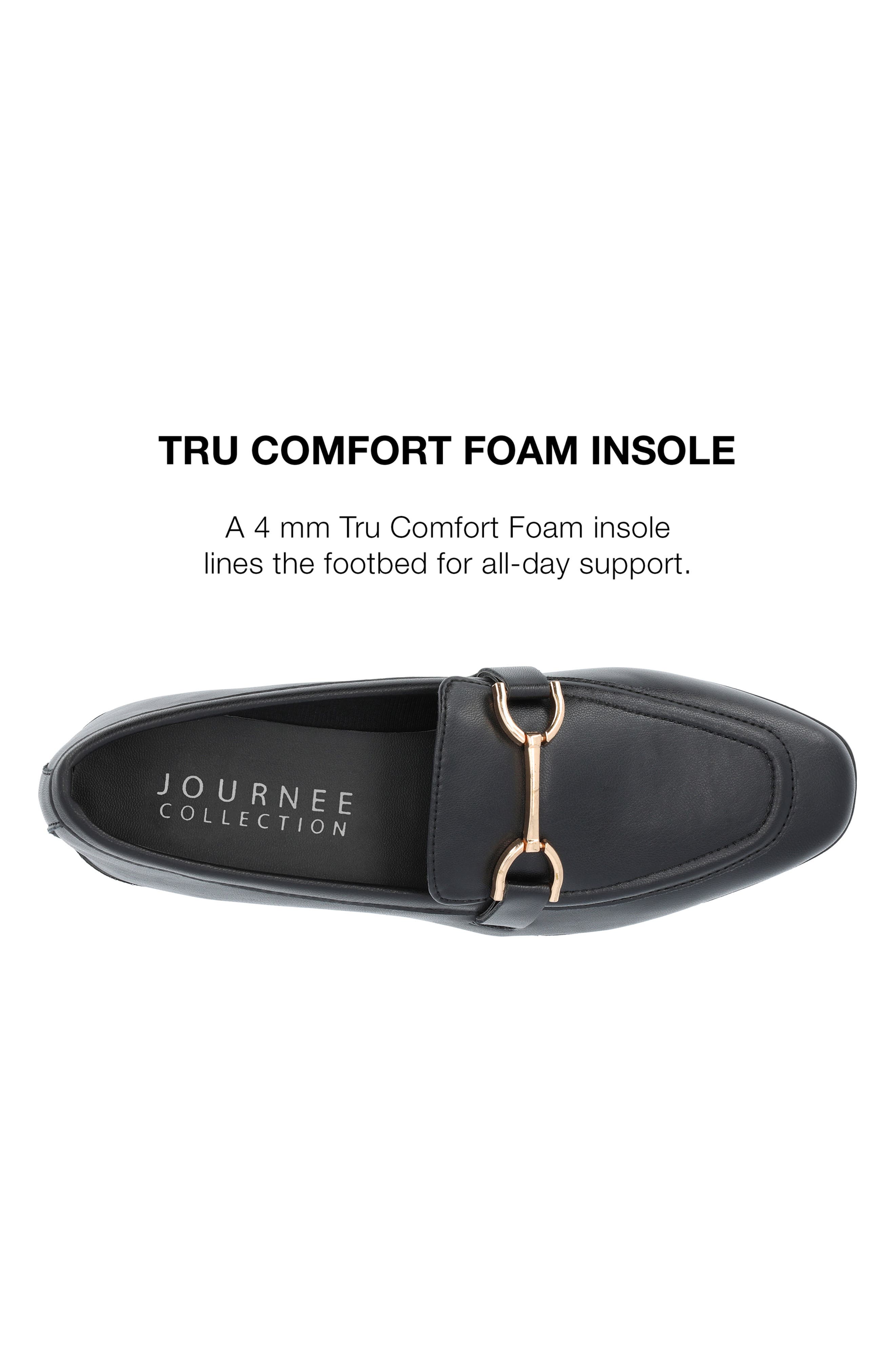 Journee Collection Mizza Horsebit Flat - Wide Width, Alternate, color, Black
