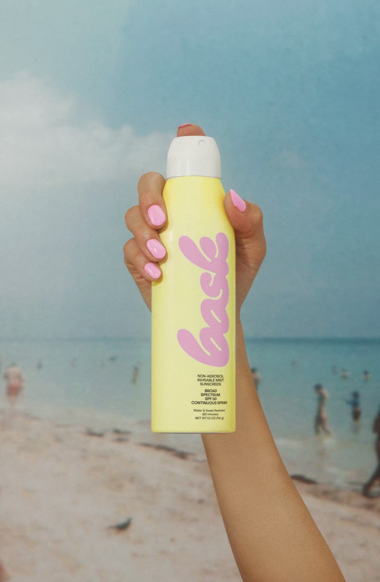 Bask Non-Aerosol Invisible Mist Sunscreen Broad Spectrum SPF 50 Continuous Spray, Alternate, color, 