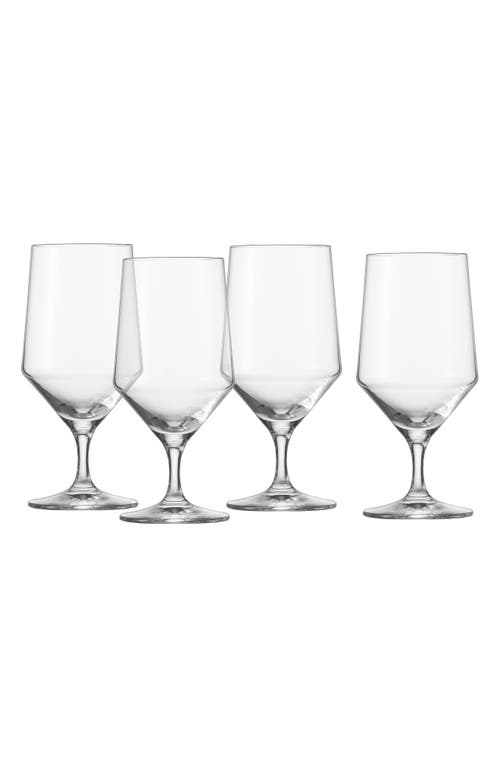 Schott Zwiesel Pure Set Of 4 Water Glasses In Clear