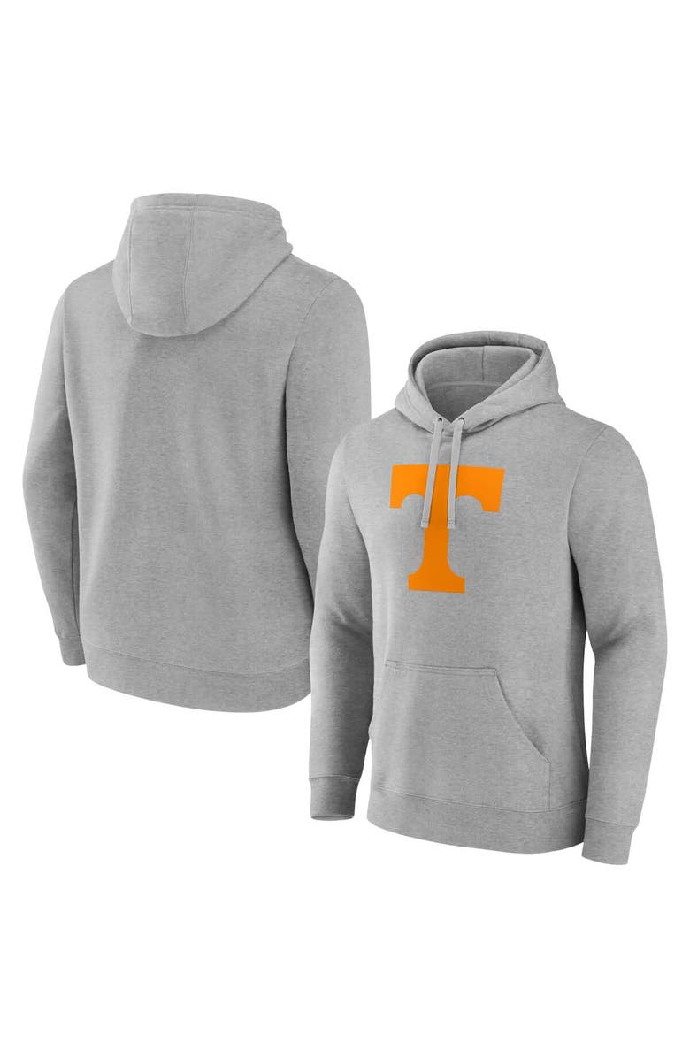 FANATICS Men's Fanatics Gray Tennessee Volunteers Primary Logo Pullover Hoodie, Main, color,
