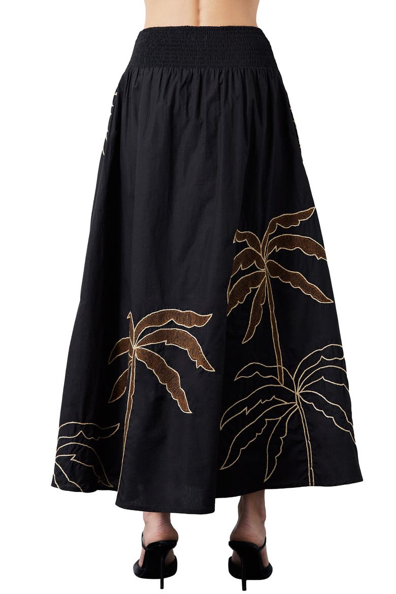 Nuri Maxi Skirt, Alternate, color, BLACK/ BROWN