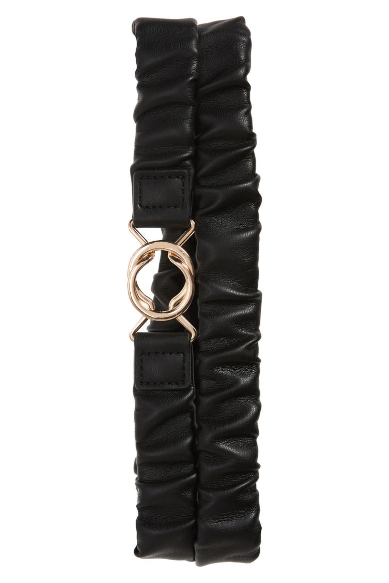Stretch Skinny Belt, Main, color, BLACK