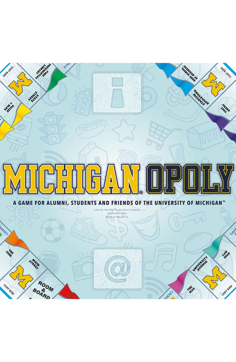 Late for the Sky Michigan Opoly U of Michigan Board Game, Alternate, color, Multicolored