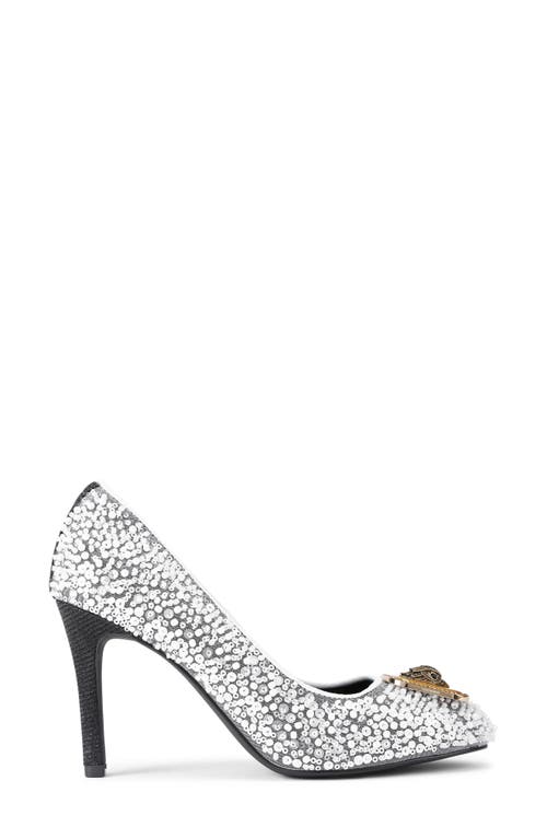 Kurt Geiger London Pimlico Lace Pump In Silver