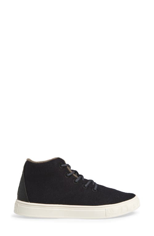 Yy Nation Alto Water Resistant Wool Blend High Top Sneaker In Black/white