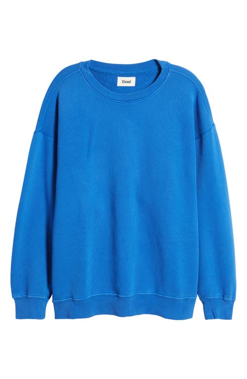 Elwood Core Oversize Crewneck Sweatshirt In Blue