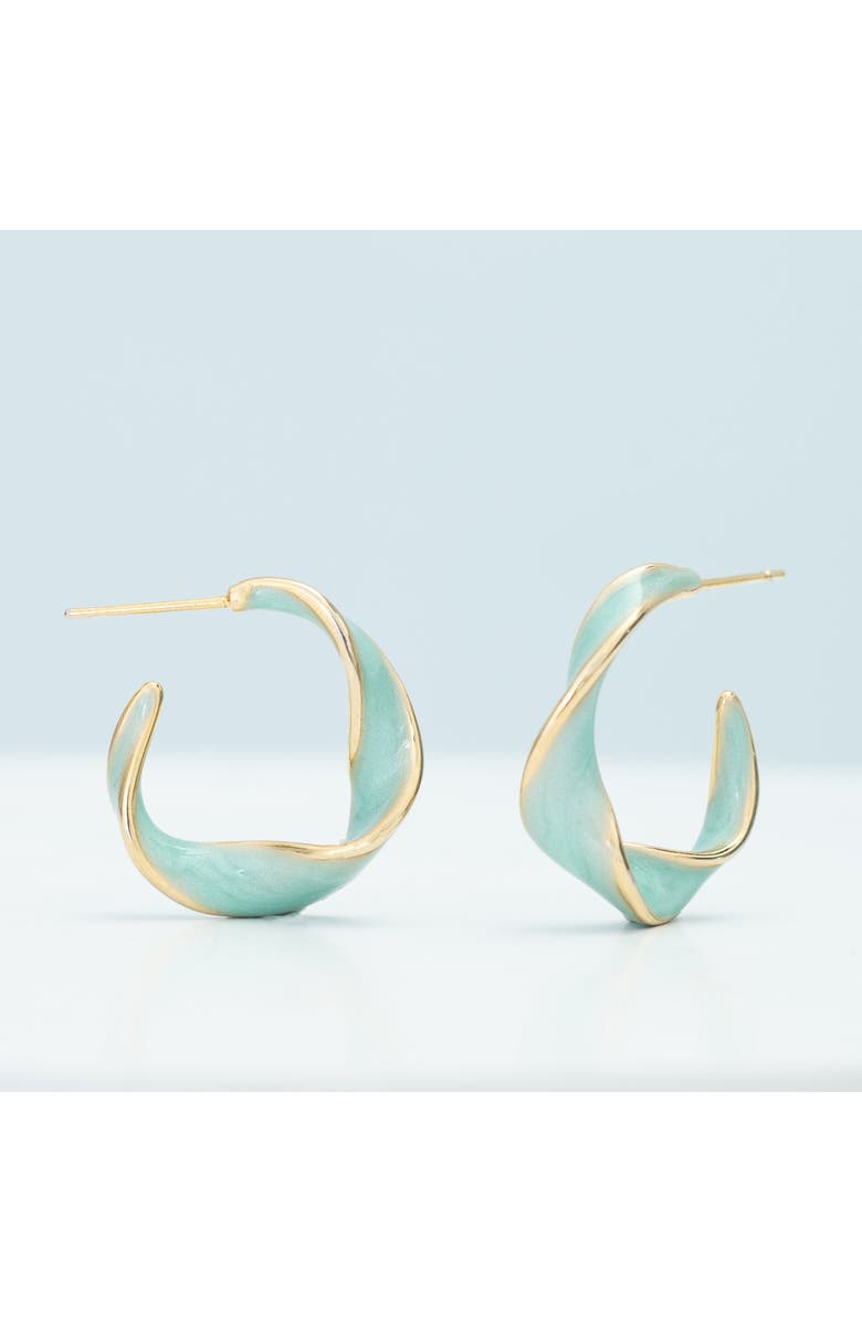 Starfish Project With a Twist Hoops in Mint, Alternate, color, Mint