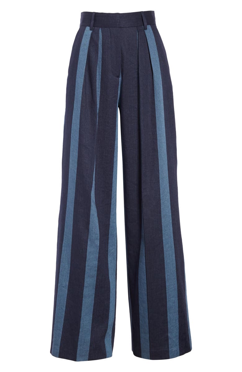 Tommy x Zendaya Stripe Denim Pants, Alternate, color,