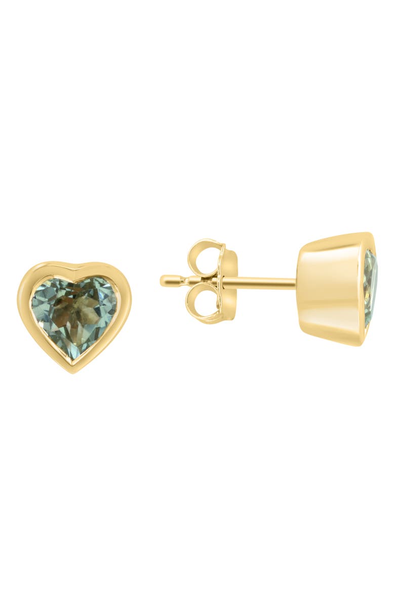 EFFY Stone Heart Stud Earrings, Main, color, 