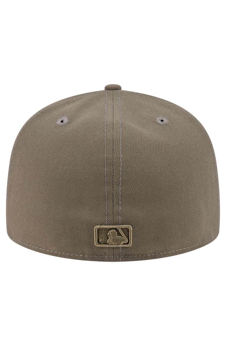 New Era Men's New Era Olive Detroit Tigers Color Pack A-Frame 59FIFTY Fitted Hat, Alternate, color,