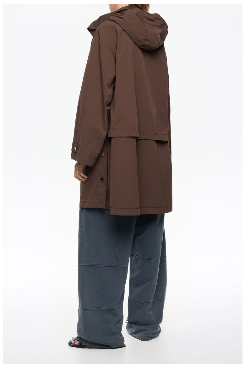 A-Line Trench, Alternate, color, DARK BROWN
