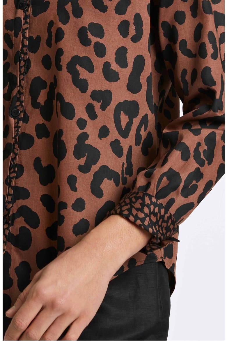 Cheetah Print Shirt, Alternate, color, MACCHIATO/BLACK