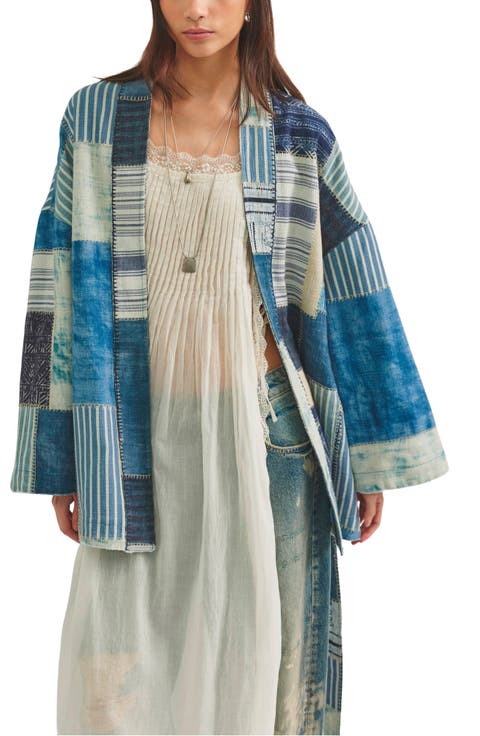 Evie Cotton Patchwork Kimono