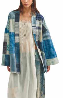 We The Free Evie Cotton Patchwork Kimono