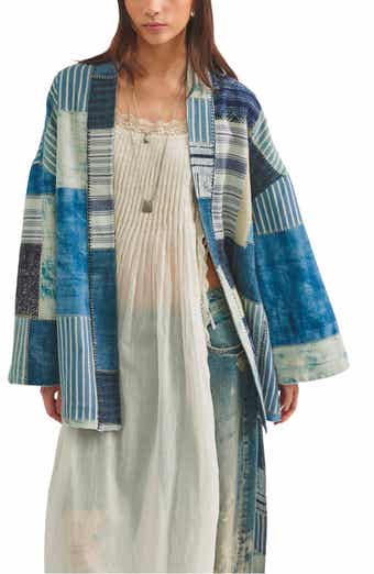 We The Free Evie Cotton Patchwork Kimono