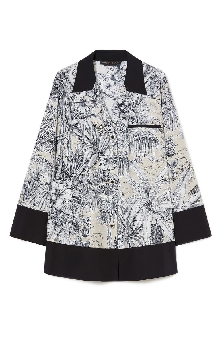 Marina Rinaldi Poltava Stretch Poplin Shirt Jacket, Alternate, color, Sand