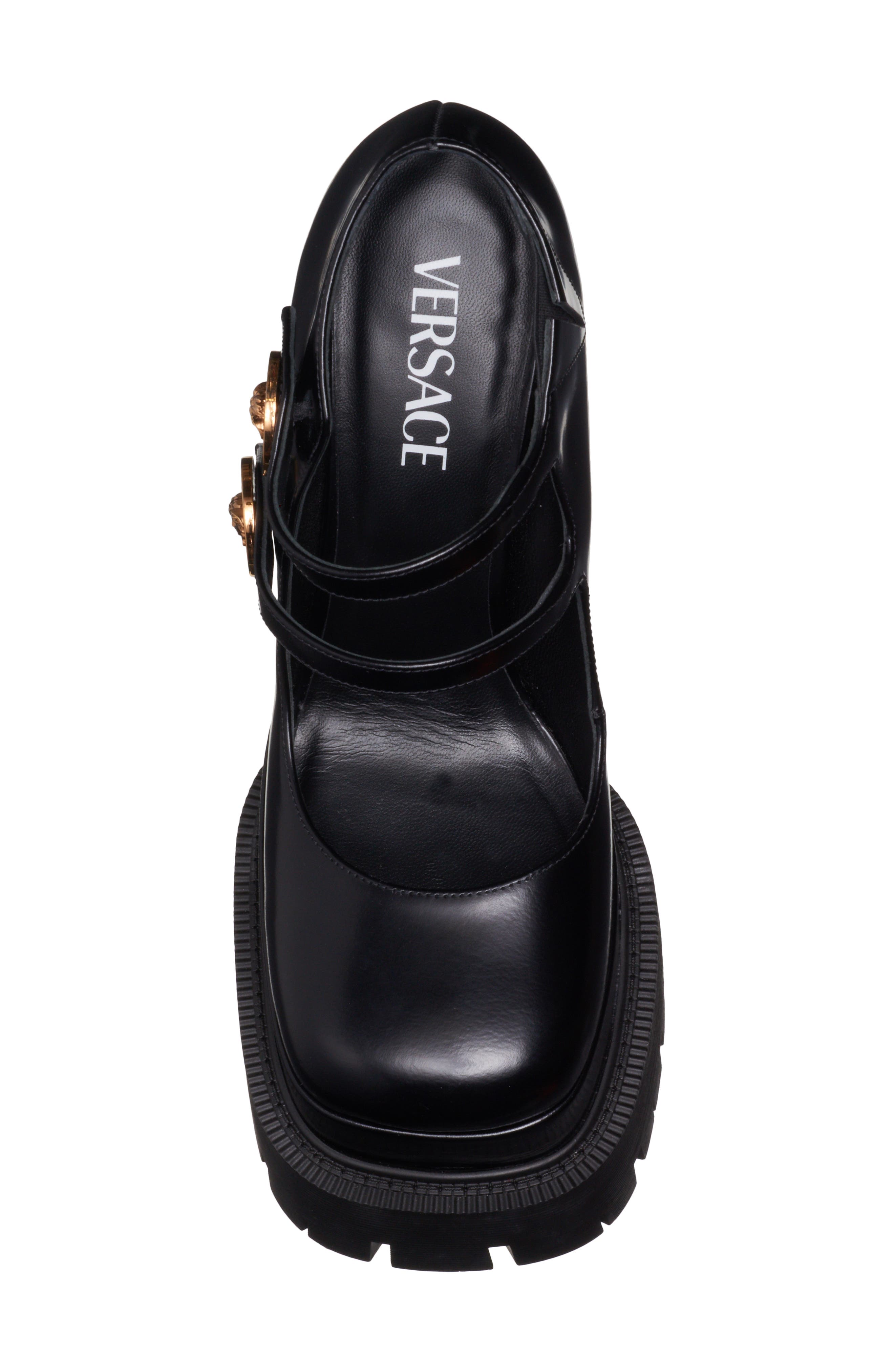Versace Medusa Platform Mary Jane Pump, Alternate, color, 