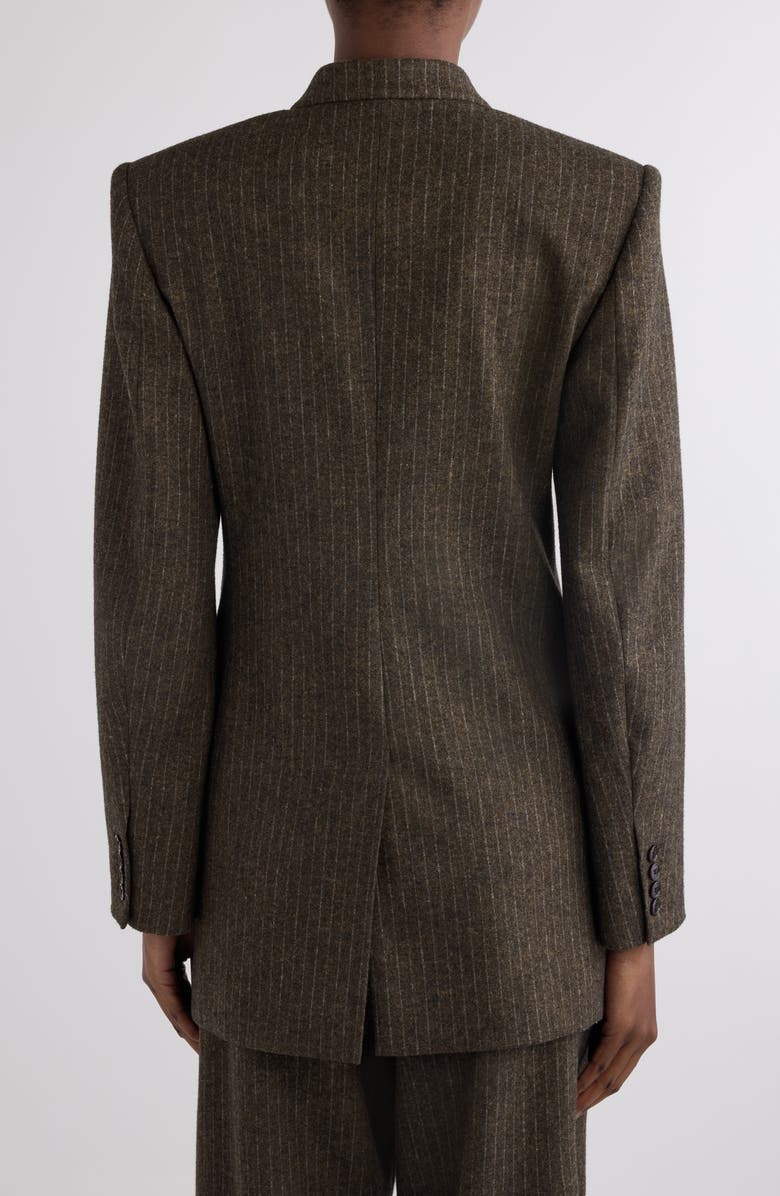 Isabel Marant Jevima Pinstripe Double Breated Wool Blend Blazer, Alternate, color, 