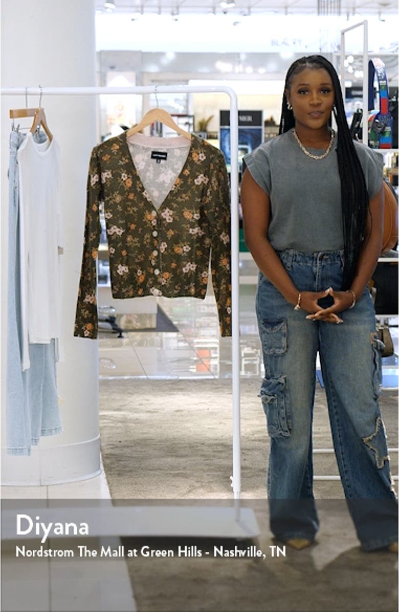Floral Print Cardigan, sales video thumbnail