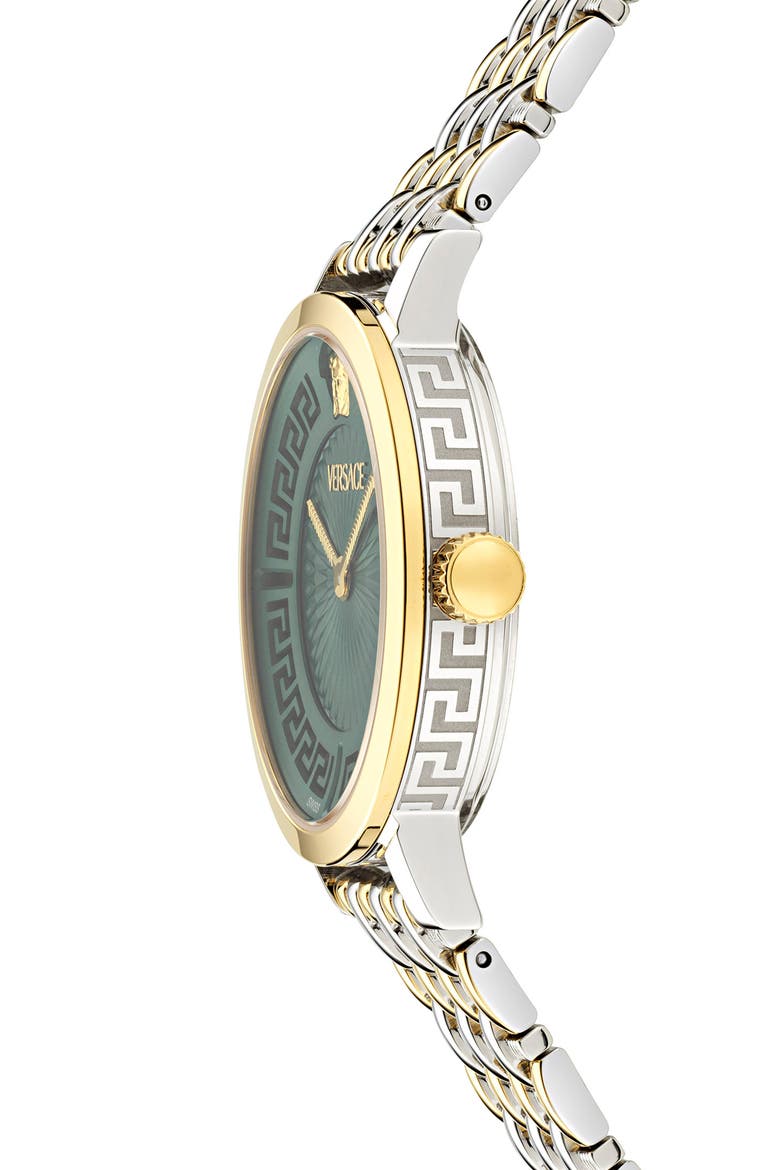Greca Fortuna Two-Tone Bracelet Watch, 35mm, Alternate, color, TWO TONE