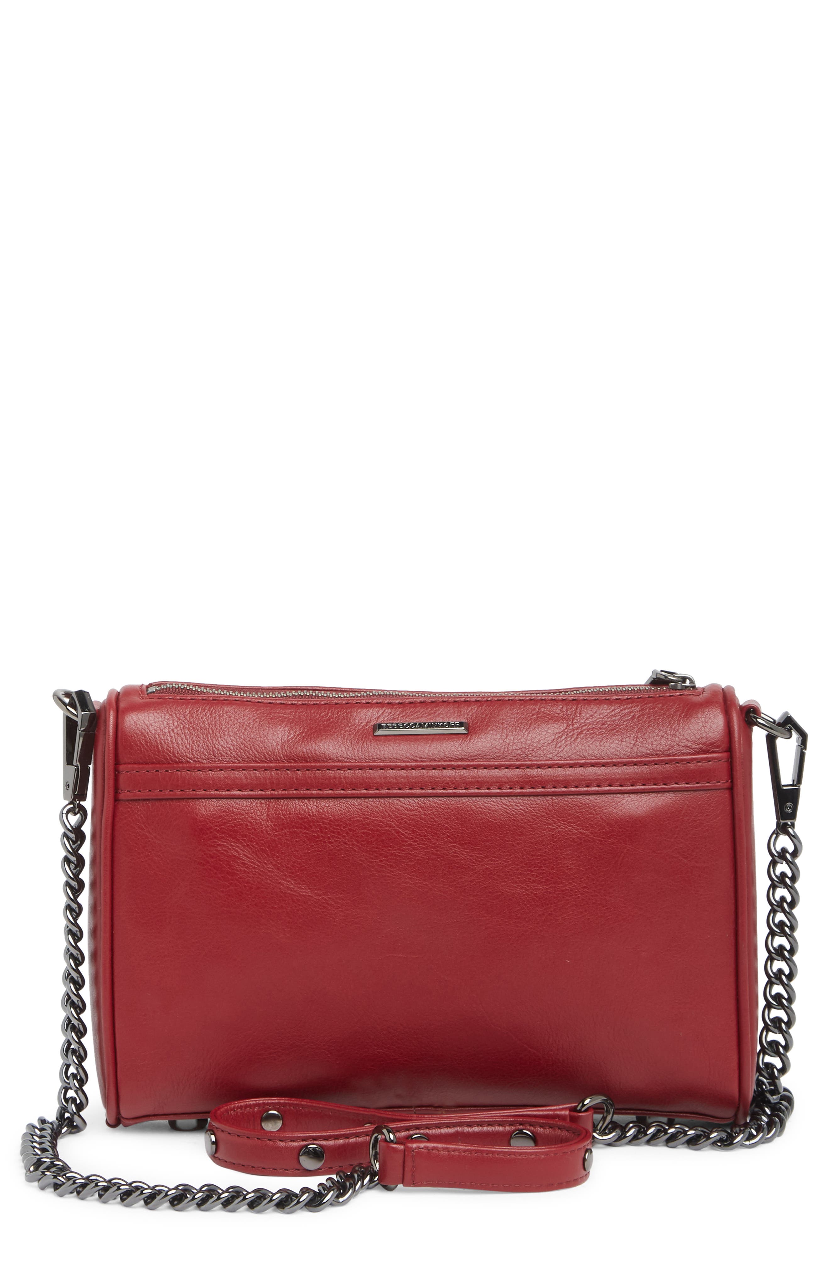 Rebecca Minkoff Mini Mac Leather Crossbody Bag, Alternate, color, 