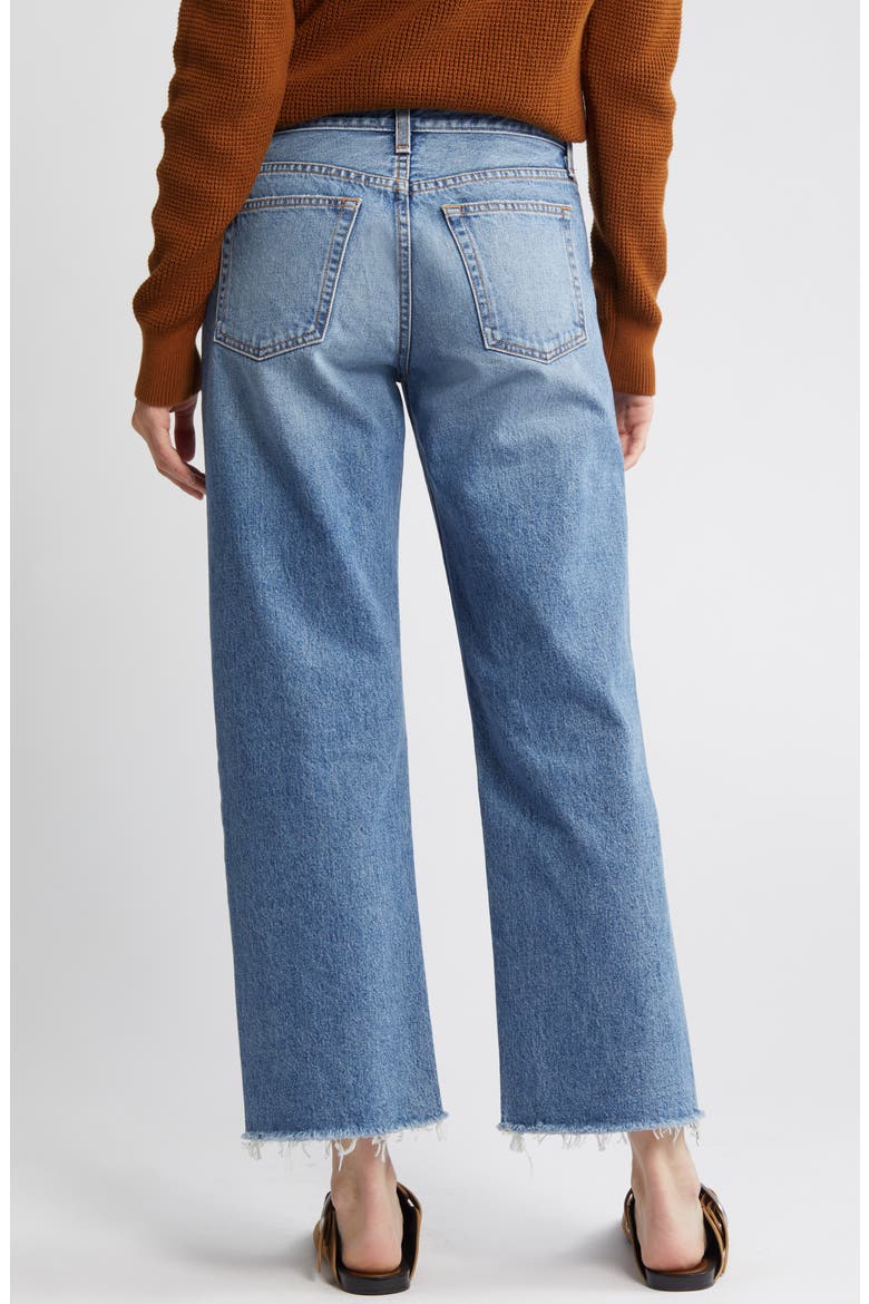 Raw Hem Low Rise Straight Leg Jeans, Alternate, color, BERKLEY