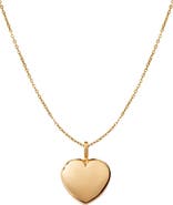 MADE BY MARY Puffy Heart Charm Necklace