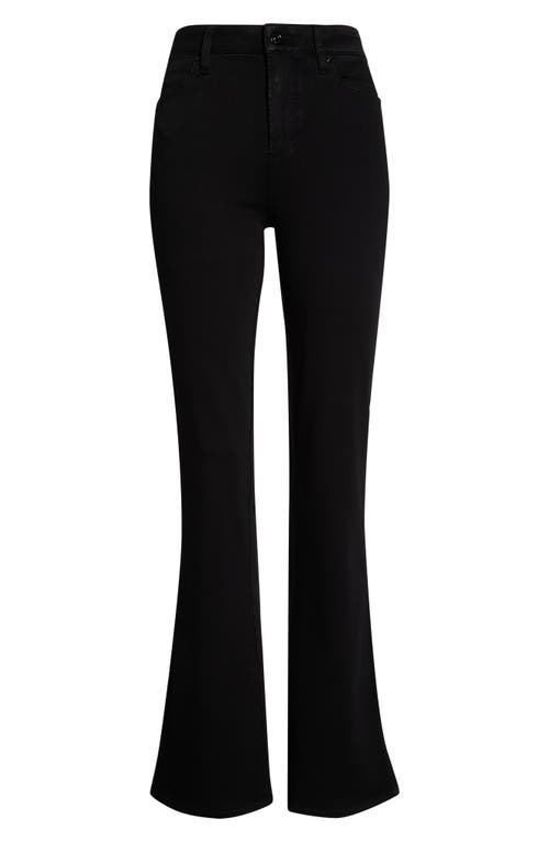 Paige Laurel Canyon High Waist Bootcut Jeans In Black