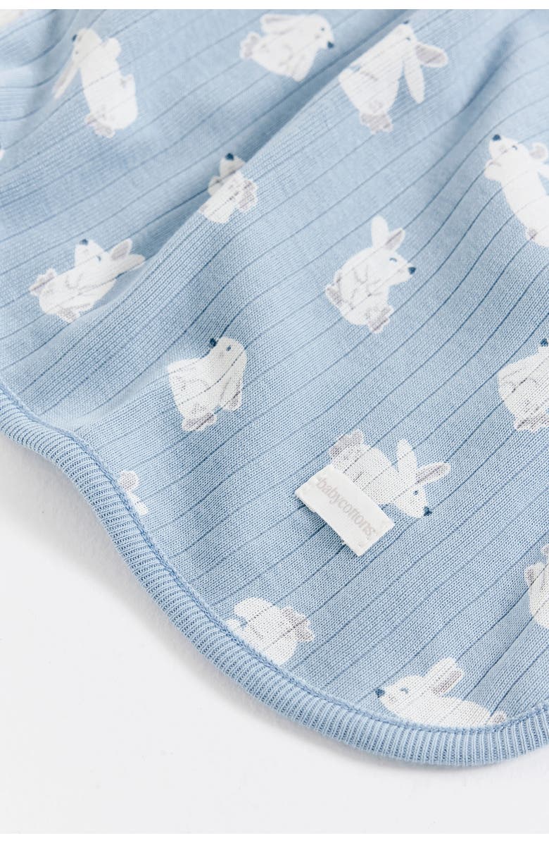 Babycottons Hoppers Receiving Blanket, Alternate, color, Light-Blue