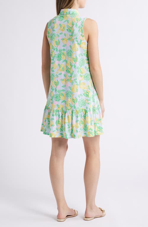 Lilly Pulitzer ® Riegan Sleeveles Polo Dress In Bluette Make Lemonade